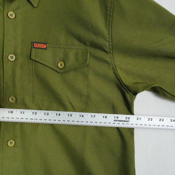 DIXXON Flannel Company The Revolution Olive Green Button Up Shirt Men's Medium - Picture 5 of 8